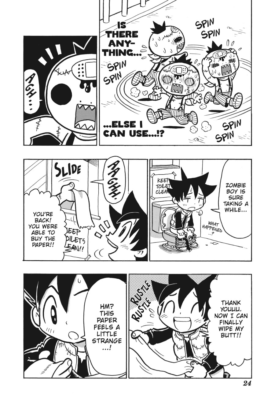 ATTACKED BY A GIANT MONZTER! page 18