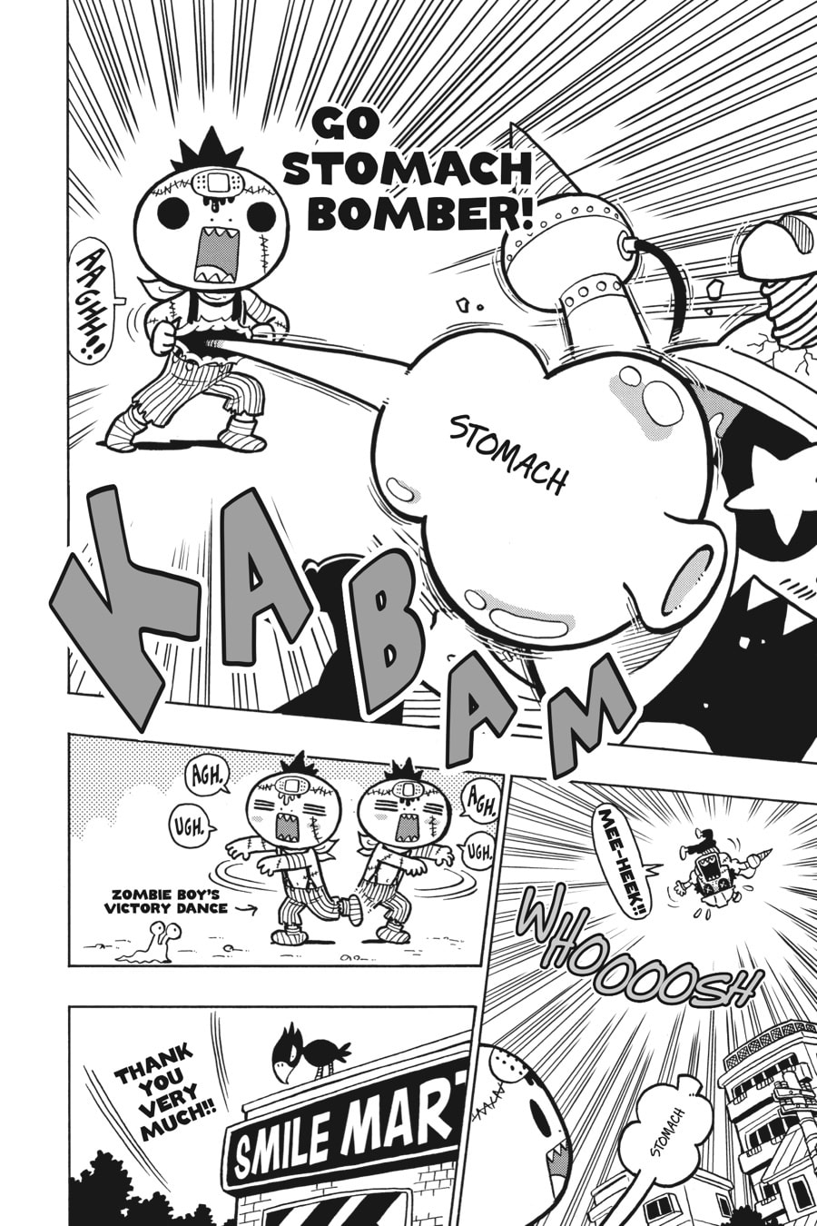 ATTACKED BY A GIANT MONZTER! page 16